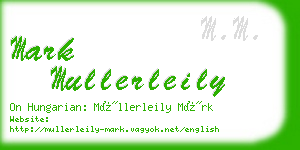 mark mullerleily business card